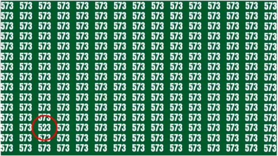 Iluzja optyczna z liczbami